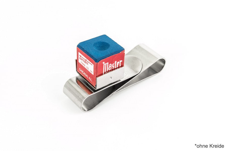 Kreidehalter, Magnet, aus Metall, silber