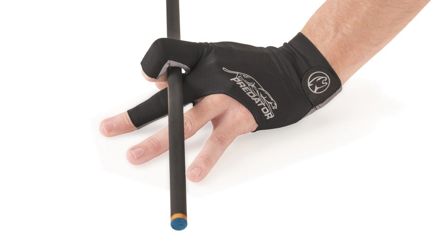 Handschuh, Predator Second Skin, 3-Finger, schwarz-grau, für linke Hand, L&XL