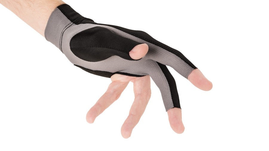 Handschuh, Predator Second Skin, 3-Finger, schwarz-grau, für linke Hand, S&M