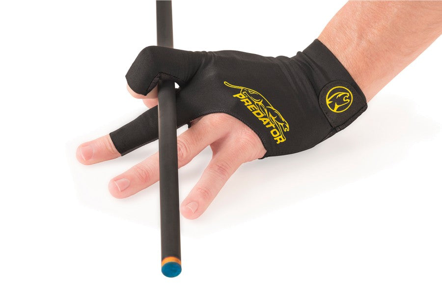 Handschuh, Predator Second Skin, 3-Finger, schwarz-gelb, für linke Hand, L&XL