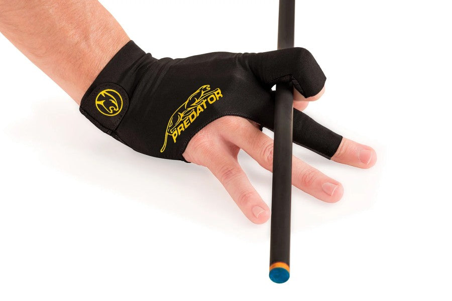 Handschuh, Predator Second Skin, 3-Finger, schwarz-gelb, für rechte Hand, S&M