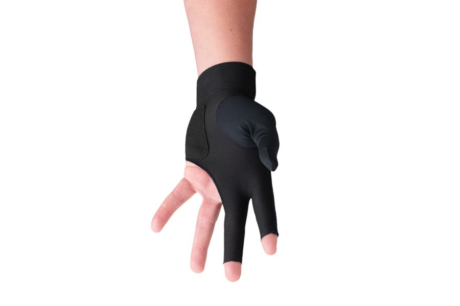 Handschuh, Predator Second Skin, 3-Finger, schwarz-gelb, geschlossener Daumen, für linke Hand, S&M