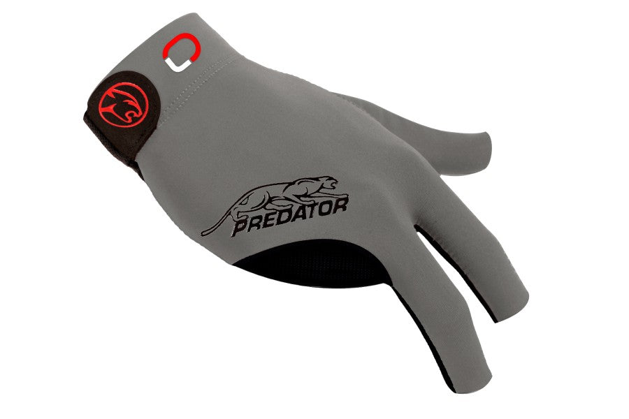 Handschuh, Predator Second Skin, 3-Finger, Jasmin Ouschan Grau, für rechte Hand, L&XL