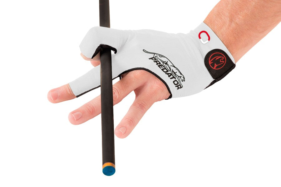 Handschuh, Predator Second Skin, 3-Finger, Jasmin Ouschan Weiß, für linke Hand, L&XL