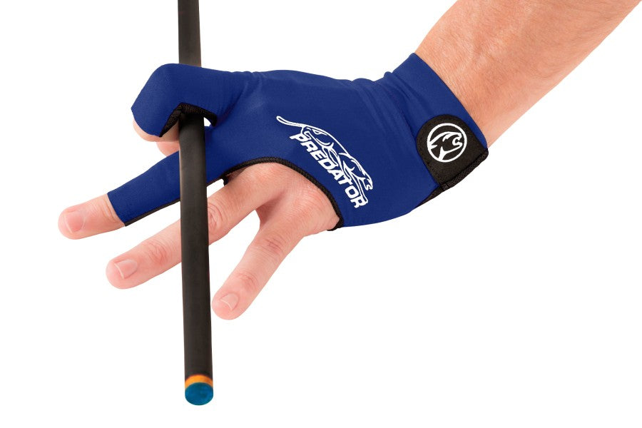 Handschuh, Predator Second Skin, 3-Finger, blau-weiß, für linke Hand, L&XL