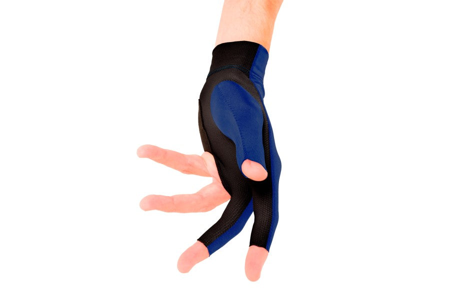 Handschuh, Predator Second Skin, 3-Finger, blau-weiß, für linke Hand, L&XL