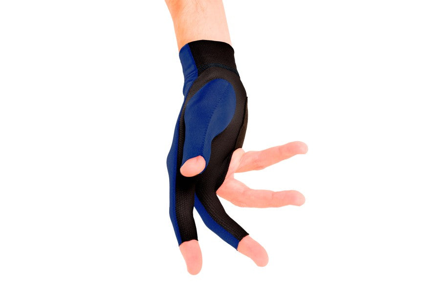 Handschuh, Predator Second Skin, 3-Finger, blau-weiß, für rechte Hand, S&M