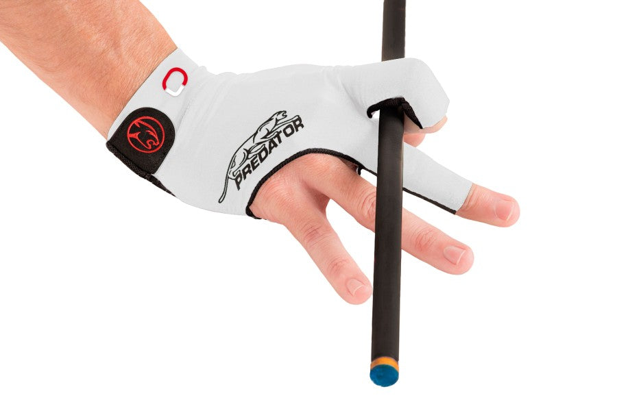 Handschuh, Predator Second Skin, 3-Finger, Jasmin Ouschan Weiß, für rechte Hand, L&XL