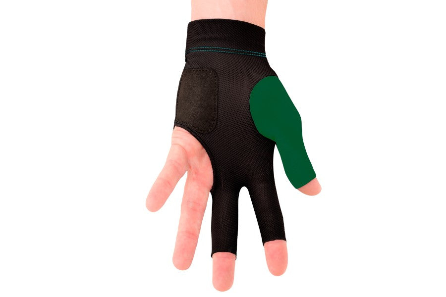 Handschuh, Predator Second Skin, 3-Finger, grün-gold, für linke Hand, L&XL
