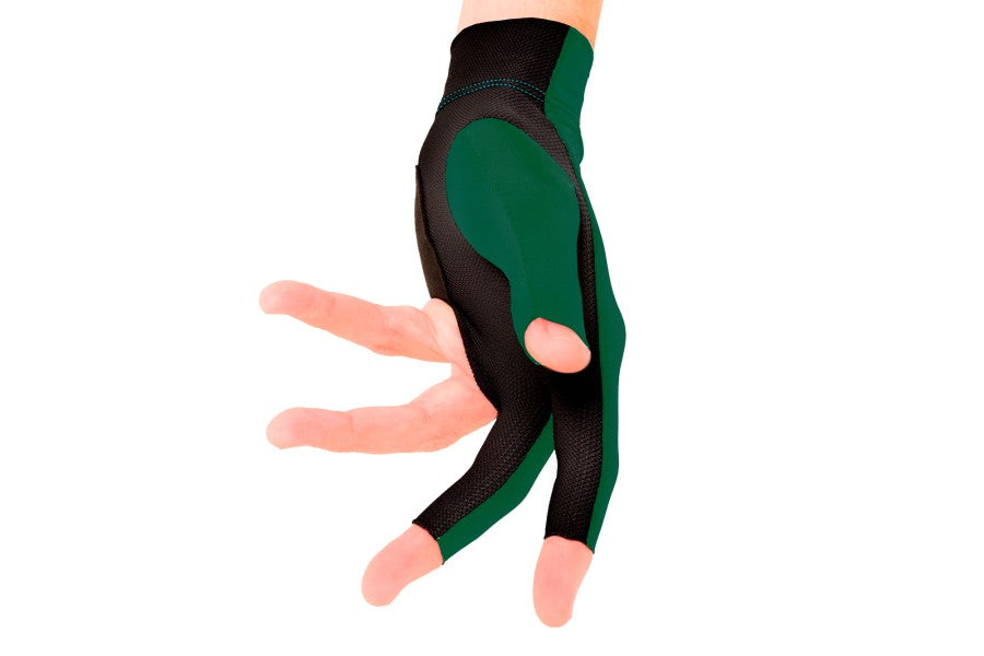Handschuh, Predator Second Skin, 3-Finger, grün-gold, für linke Hand, S&M