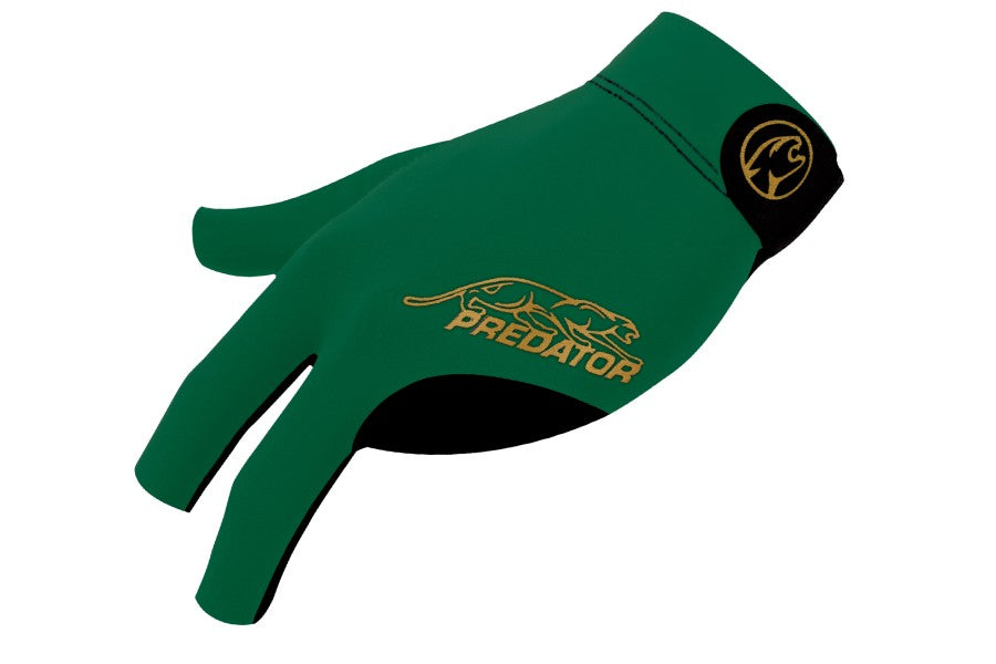 Handschuh, Predator Second Skin, 3-Finger, grün-gold, für linke Hand, L&XL