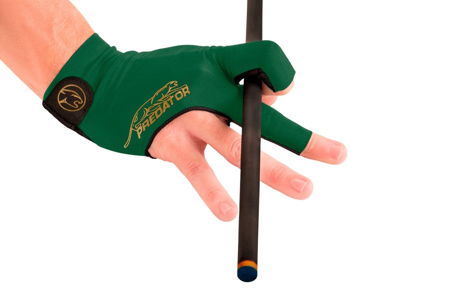 Handschuh, Predator Second Skin, 3-Finger, grün-gold, für rechte Hand, S&M
