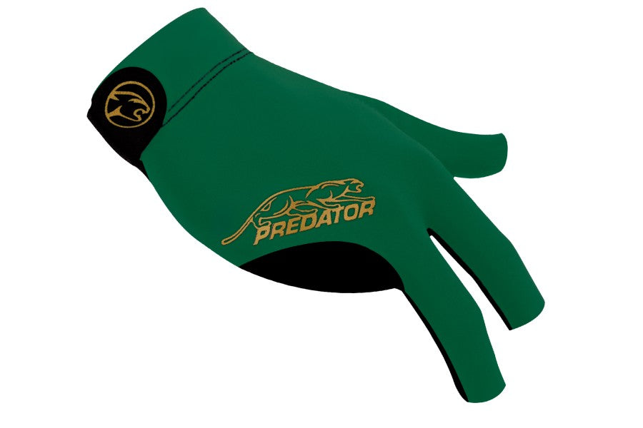 Handschuh, Predator Second Skin, 3-Finger, grün-gold, für rechte Hand, S&M
