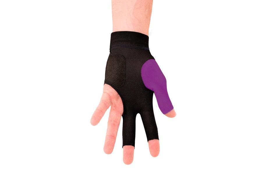 Handschuh, Predator Second Skin, 3-Finger, lila-grau, für linke Hand, L&XL