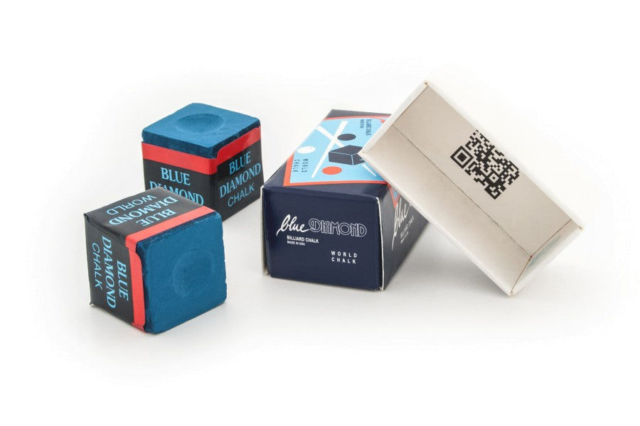 Billard-Kreide, Blue Diamond, 2 Stück, blau