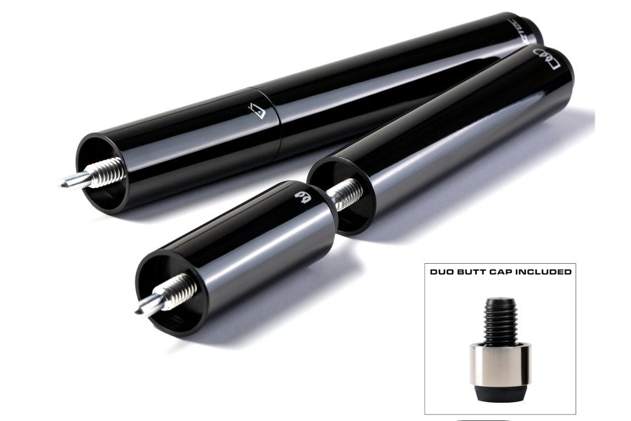 Queueverlängerung, Cuetec Duo Extensions, inkl. Adapter, metallic-schwarz