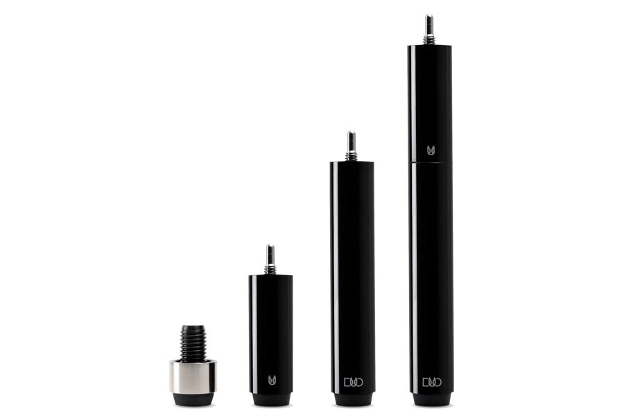 Queueverlängerung, Cuetec Duo Extensions, inkl. Adapter, metallic-schwarz