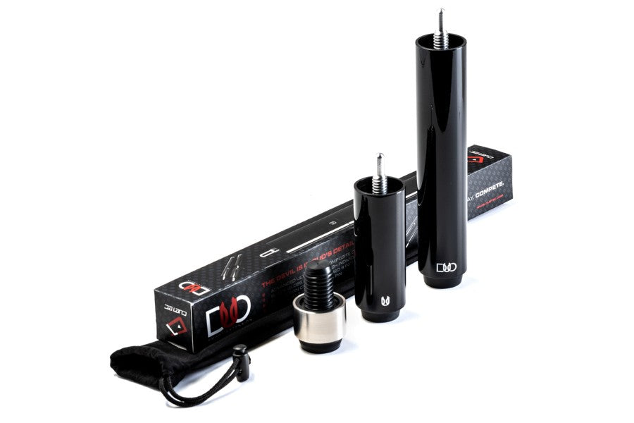Queueverlängerung, Cuetec Duo Extensions, inkl. Adapter, metallic-schwarz
