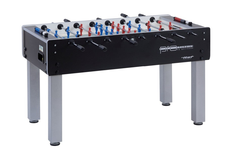Tischfußball, Garlando Pro Champion ITSF, schwarz-silber