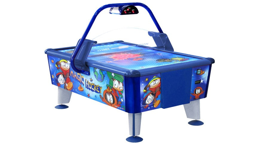 Airhockey, Magic, 163x107 cm, blau/rot/weiß, kommerziell, Ohne Münzprüfer