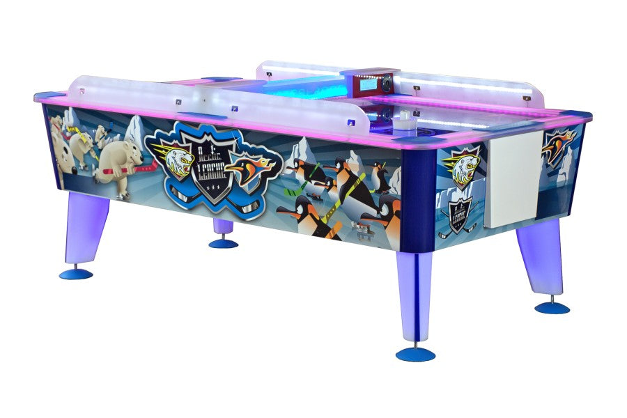 Airhockey, Arctic, 238x128x81 cm, blau/weiß, kommerziell, Ohne Münzprüfer