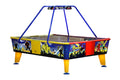 Airhockey, 4 Monsters, 238x183 cm, blau/rot/gelb, Ohne Münzprüfer