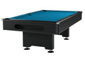 Billardtisch, Pool, Eliminator, 8 ft. (Fuß), schwarz, Clubtuch in 4 Farben wählbar (ohne Aufpreis), Clubtuch elektrikblau (ohne Aufpreis)