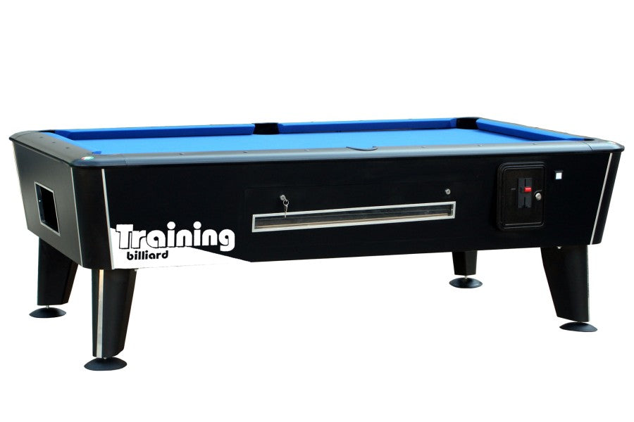 Billardtisch, Pool, Premier, schwarz, 9 ft. (Fuß), mit Münzung