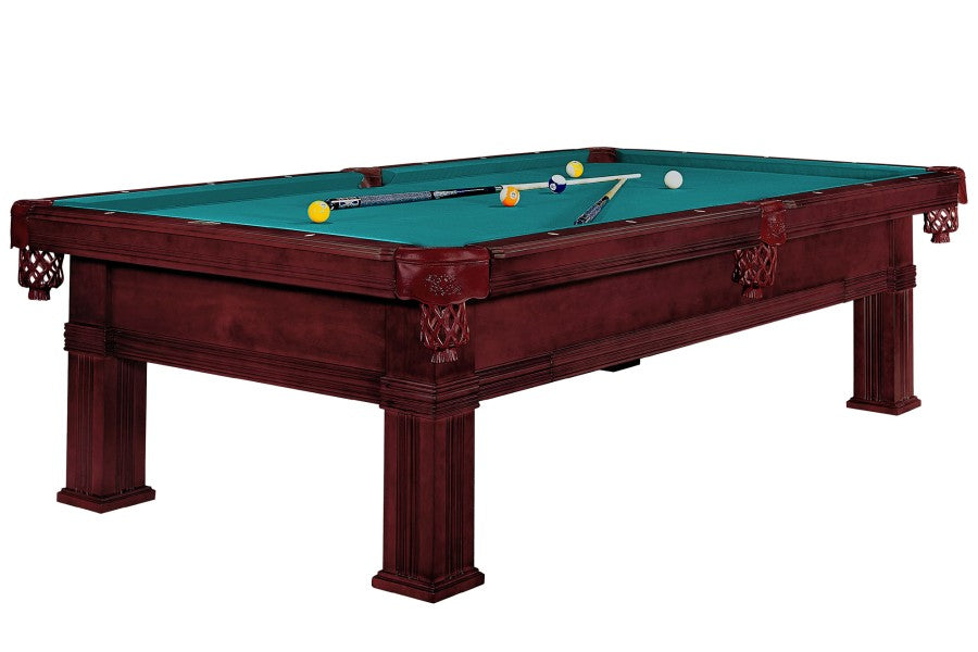 Billardtisch, Pool, Dynamic Bern, mahagoni, 8 ft. (Fuß), Simonis 760 blaugrün