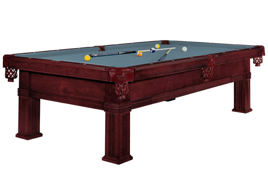 Billardtisch, Pool, Dynamic Bern, mahagoni, 8 ft. (Fuß), Simonis 860 puderblau