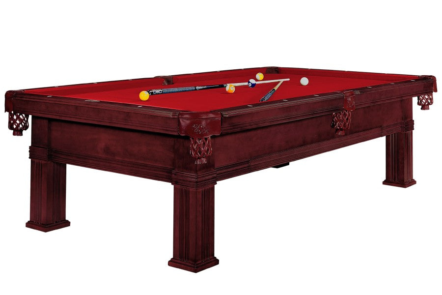 Billardtisch, Pool, Dynamic Bern, mahagoni, 8 ft. (Fuß), Simonis 760 rot