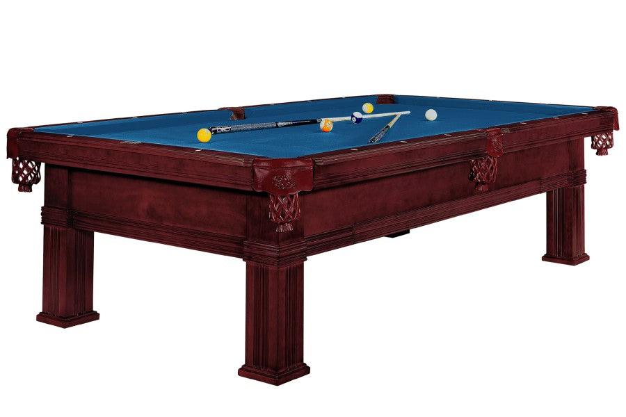 Billardtisch, Pool, Dynamic Bern, mahagoni, 8 ft. (Fuß), Simonis 860 royalblau