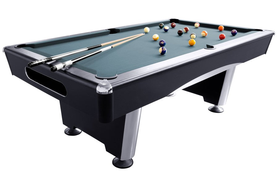 Billardtisch, Pool, Triumph, 8 ft. (Fuß), schwarz, Simonis 860 puderblau