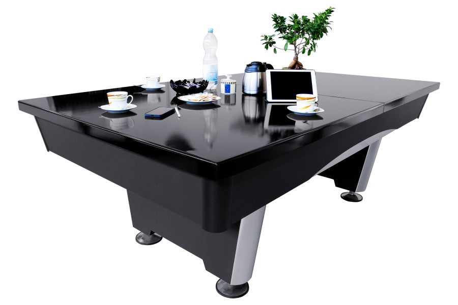 Billardtisch, Pool, Triumph, 8 ft. (Fuß), schwarz, Simonis 760 gelbgrün