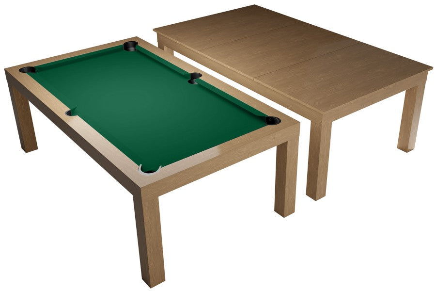 Billardtisch / Esstisch, Pool, Diner, eiche, 7 ft., Clubtuch gelbgrün