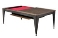Billardtisch / Esstisch, Pool, Vancouver III, 7 ft. (Fuß), schwarz/braun, rotes Tuch