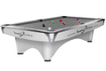 Billardtisch, Pool, Dynamic III, glänzend-weiß, gebraucht, 9 ft. (Fuß), Simonis 860 grau
