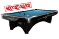 Billardtisch, gebraucht, Pool, Dynamic III, 9 ft. (Fuß), schwarz, Simonis 860 turnierblau