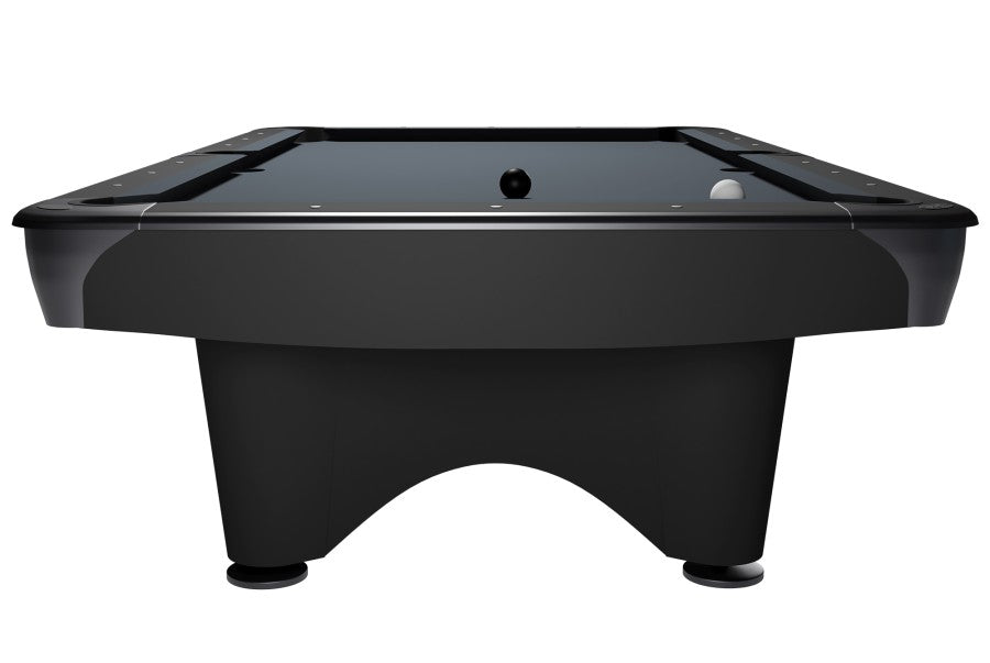Billardtisch, Pool, Dynamic III, 9 ft. (Fuß), matt-schwarz, Simonis 860 elektrikblau