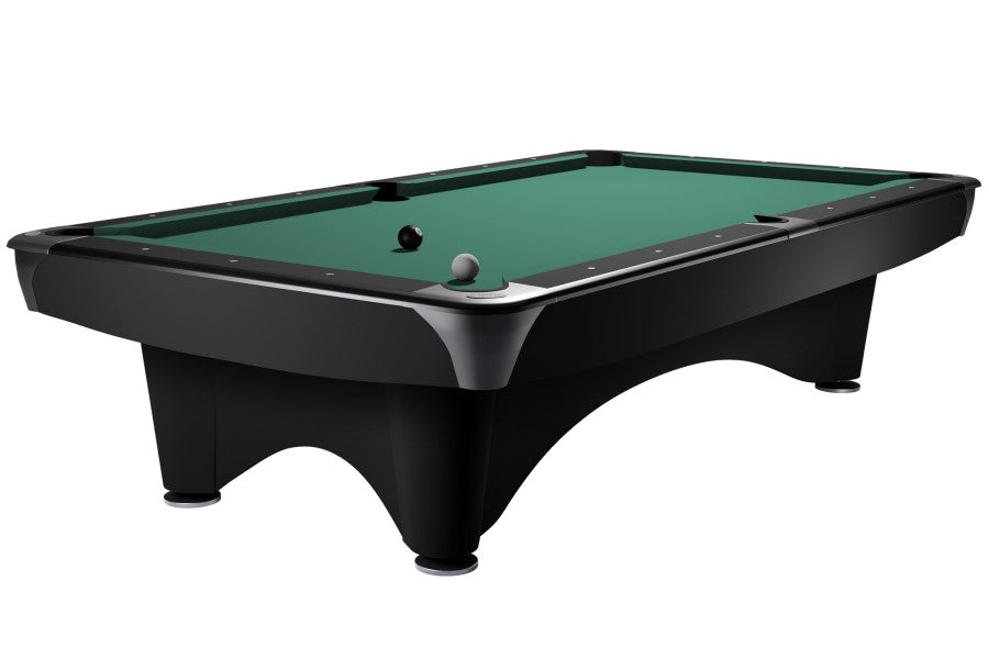 Billardtisch, Pool, Dynamic III, 9 ft. (Fuß), matt-schwarz, Simonis 760 gelbgrün