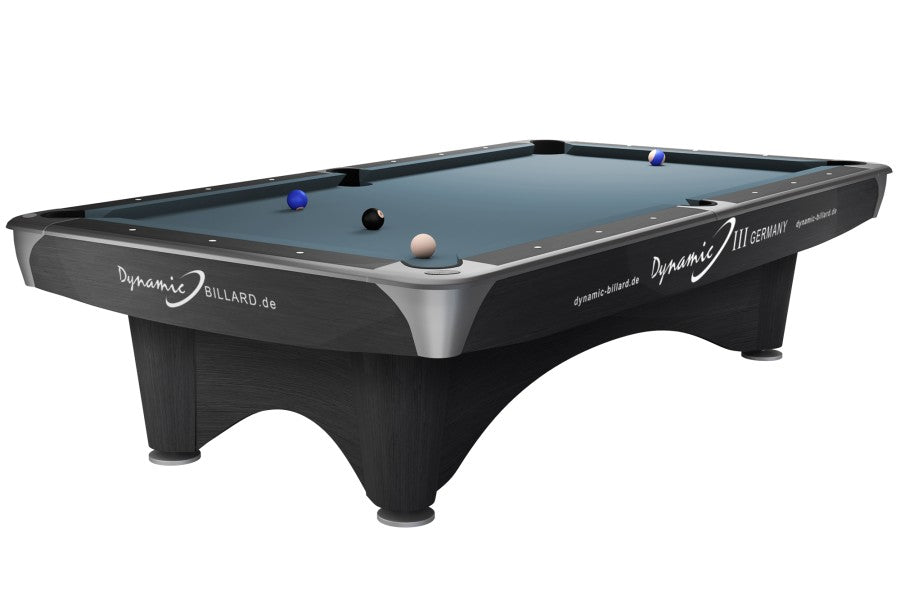 Billardtisch, Pool, Dynamic III, 9 ft. (Fuß), grau, gebraucht, Simonis 860 puderblau