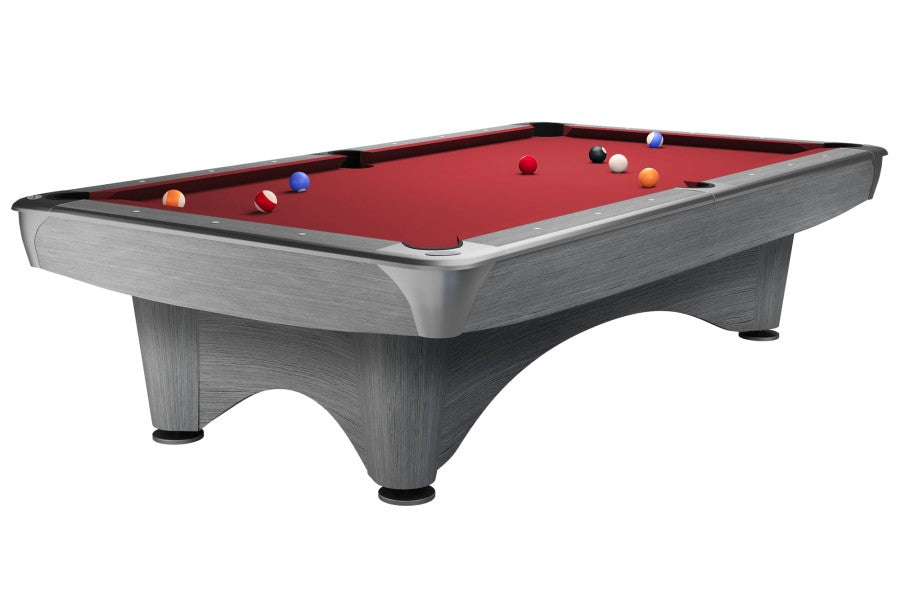 Billardtisch, Pool, Dynamic III, 9 ft. (Fuß), hellgrau, Simonis 760 rot