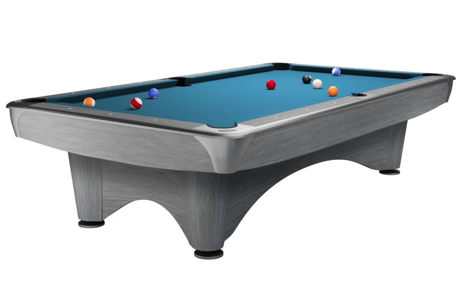 Billardtisch, Pool, Dynamic III, 9 ft. (Fuß), hellgrau, Simonis 860 turnierblau