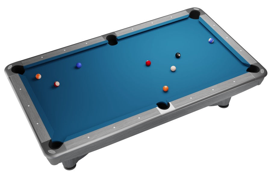 Billardtisch, Pool, Dynamic III, 9 ft. (Fuß), hellgrau, Simonis 760 royalblau