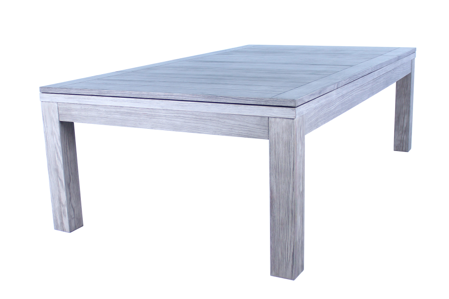 Billardtisch / Esstisch, Pool, Rasson Penelope II, inkl. Abdeckplatte, gebeiztes Holz, 7 ft., Clubtuch royalblau