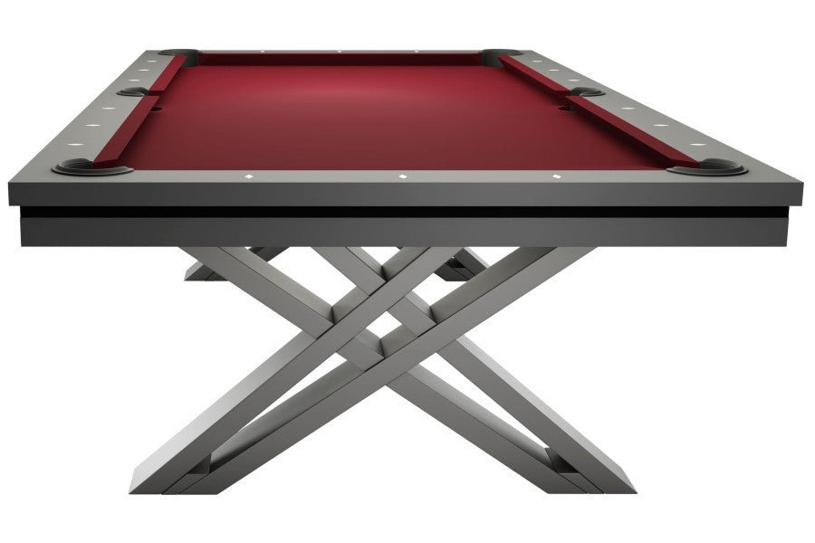 Billardtisch / Esstisch, Pool, Rasson Pierce, 8 ft. (Fuß), dunkelgrau, Clubtuch grau