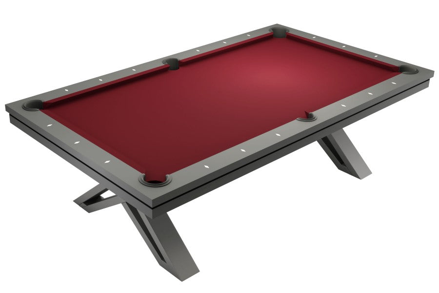 Billardtisch / Esstisch, Pool, Rasson Pierce, 8 ft. (Fuß), dunkelgrau, Simonis 860 blaugrün