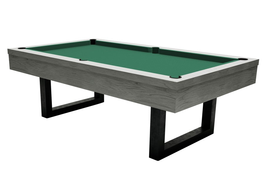 Billardtisch, Pool, Upcon, 8 ft. (Fuß), graue Eiche, 8 ft., Simonis 760 gelbgrün