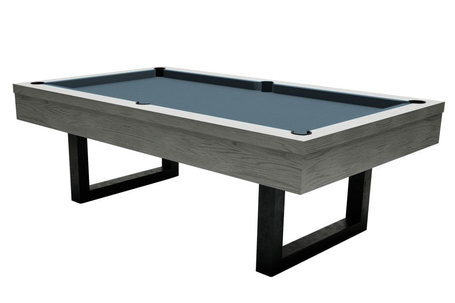 Billardtisch, Pool, Upcon, 8 ft. (Fuß), graue Eiche, 8 ft., Simonis 760 puderblau