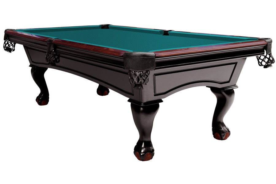 Billardtisch, Pool, Dover, 8 ft. (Fuß), schwarz, Simonis 860 blaugrün